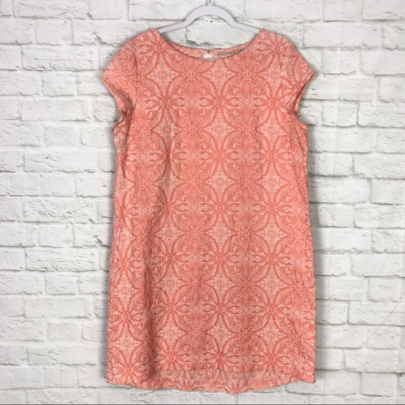 Halogen Dresses & Skirts - Halogen Coral Embroidered Floral Spring Dress XLP